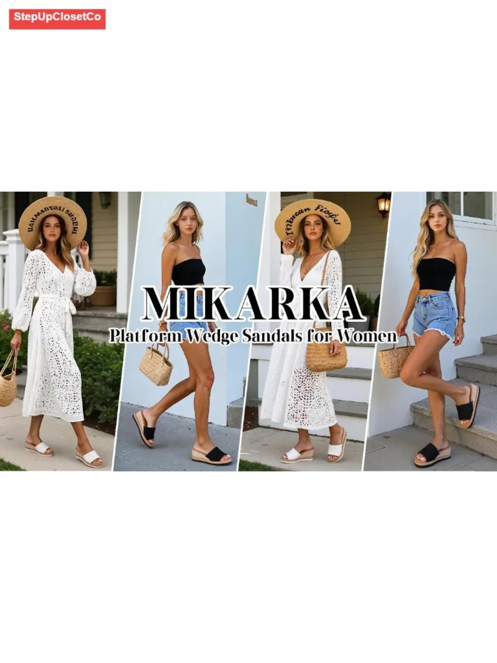 Canvas Espadrille Wedge Sandals Slip On Platform Summer Beach Shoes